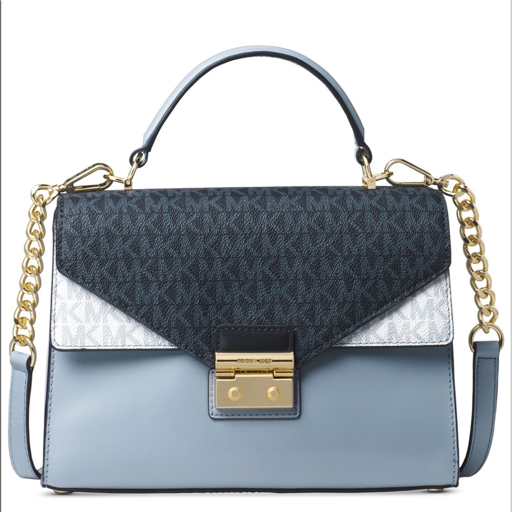 Michael Kors Sloan Signature Top Handle Medium Bag - Picture 6 of 6